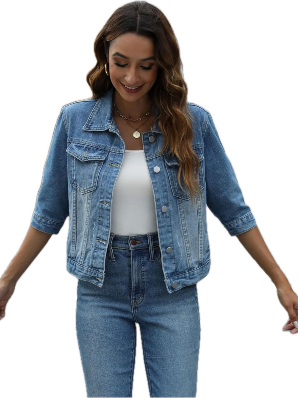 Classic Blue Denim Jacket - - Picture 2 of 3